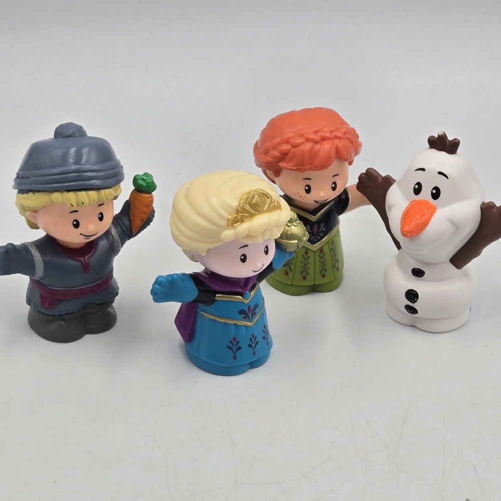 Fisher-Price Little People Disney Frozen Elsa Anna Olaf Kristoff Set of 4